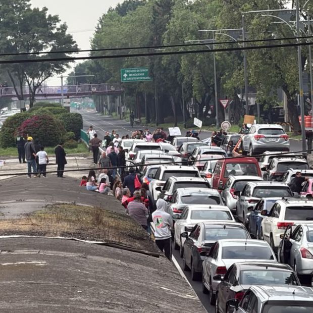 Bloqueo en Viaducto en la Ciudad de México