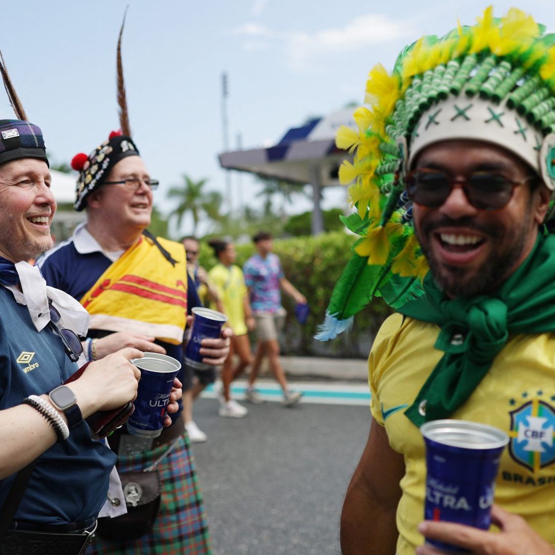Aficionados Brasil vs Escocia en Mundial 2026
