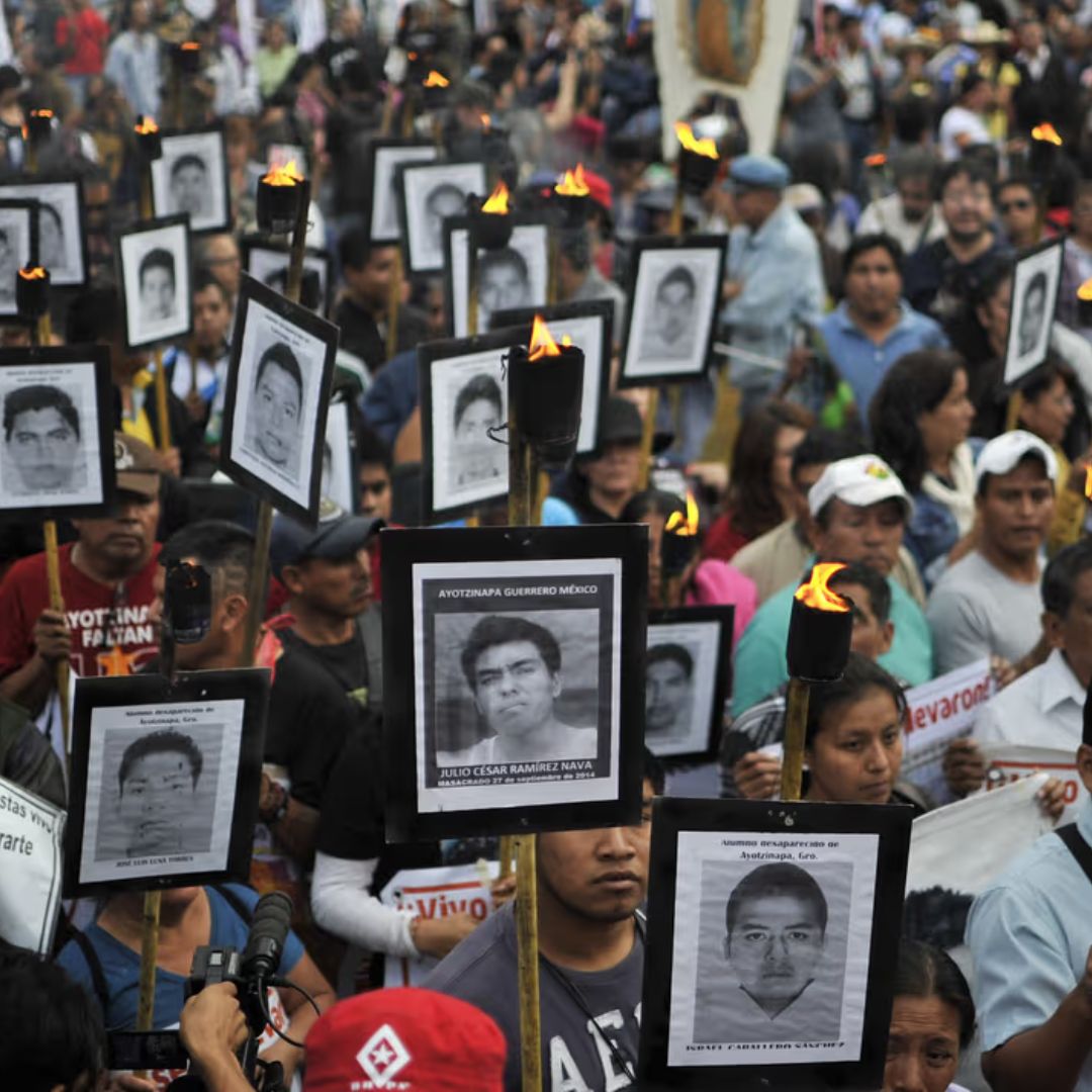 12 Años Sin Conocer el Paradero de los 43 Normalistas Foto: AFP