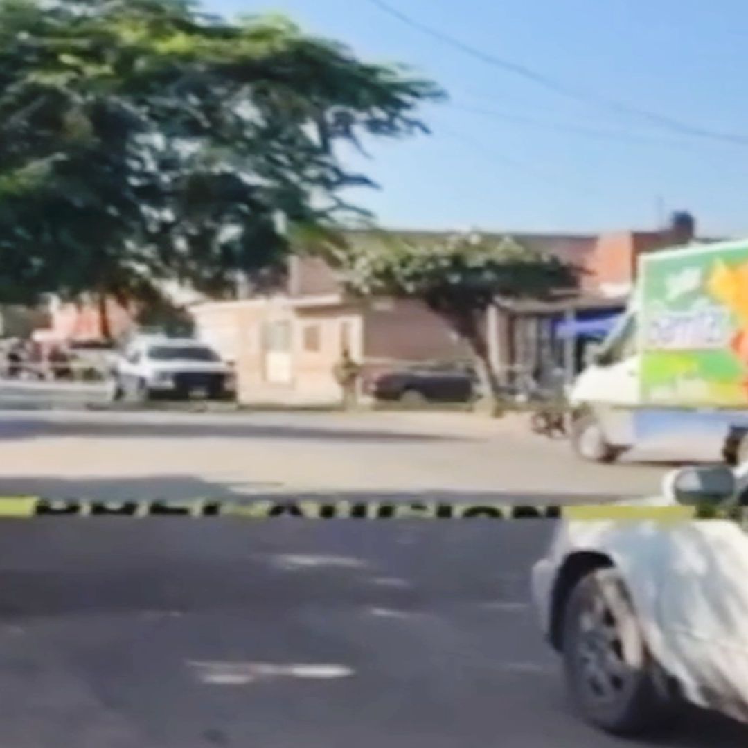 La zona fue resguarda por elementos de Seguridad.