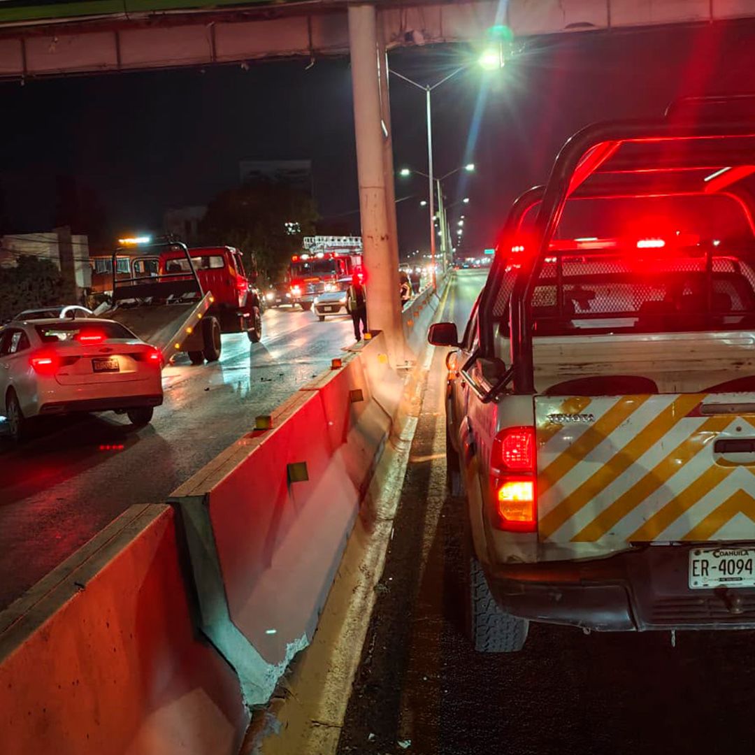 El conductor dormitó sobre la carretera Torreón-San Pedro a la altura del del periférico Raúl López Sánchez