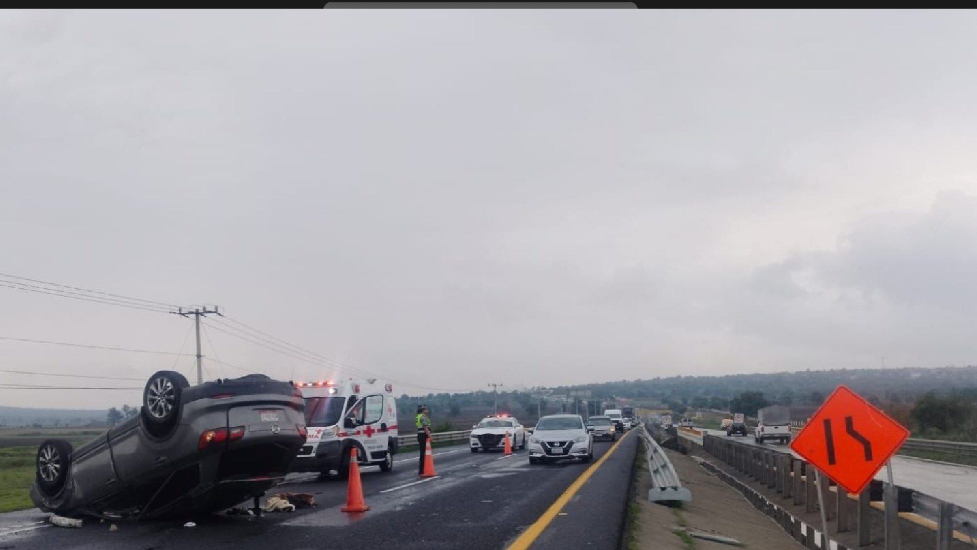 Accidente en Edomex. Foto: Guardia Nacional