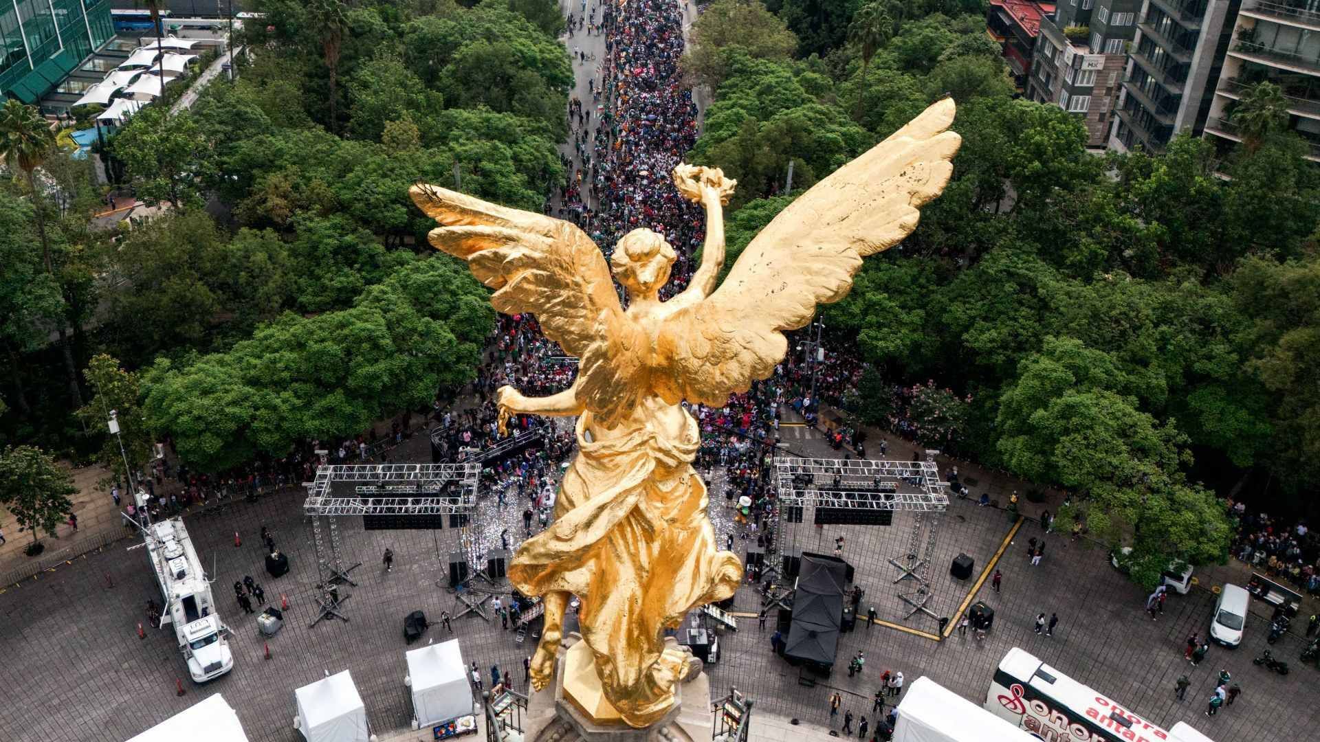 Ángel de la Independencia en Reforma. Qué Evento Hay en Reforma este sábado 13 de junio 2026