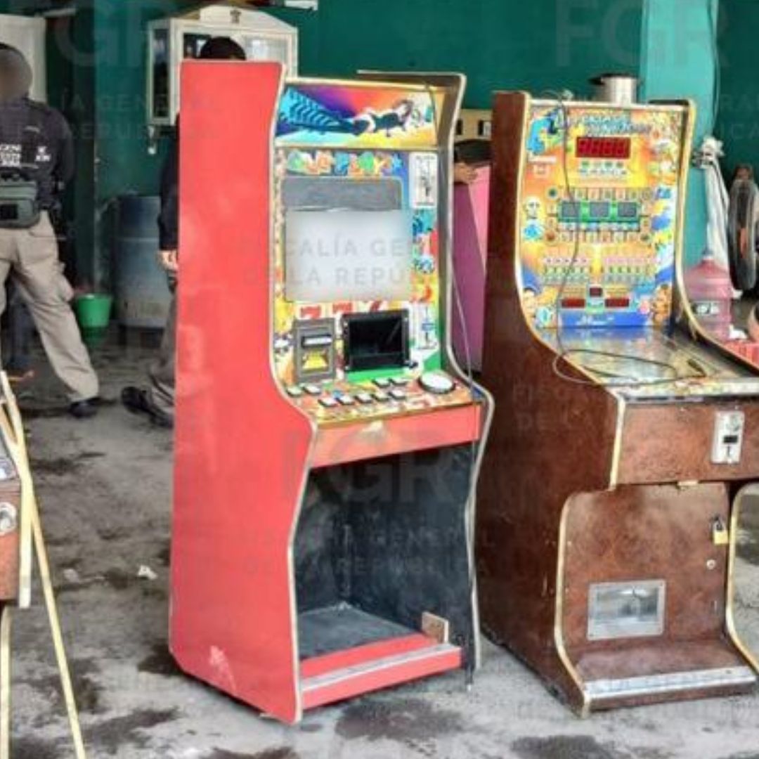 FGR Detiene a una Persona y Asegura 14 Máquinas Tragamonedas tras Cateo en el Puerto de Veracruz