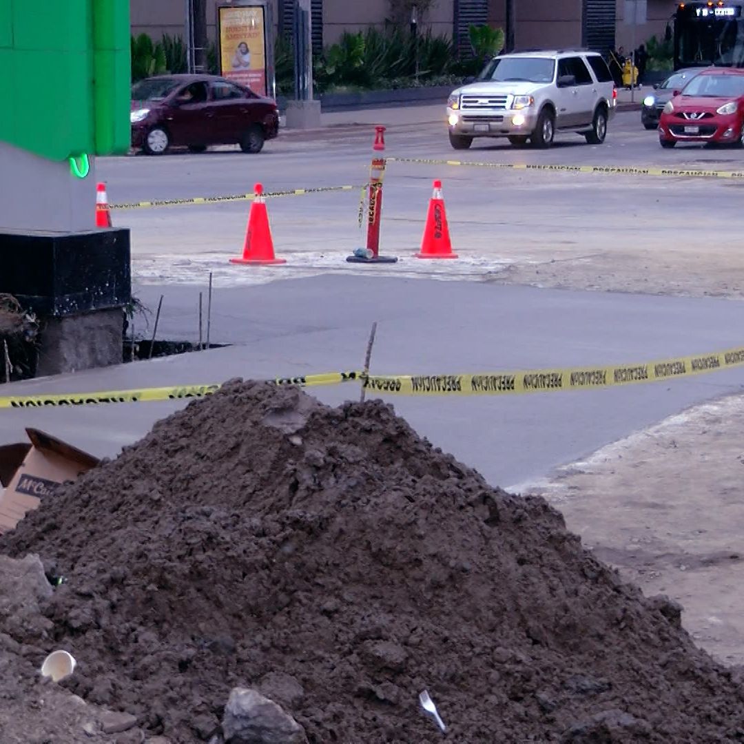 Concluyen Trabajos de Reparación en Fuga de Bulevar Agua Caliente En Tijuana, BC