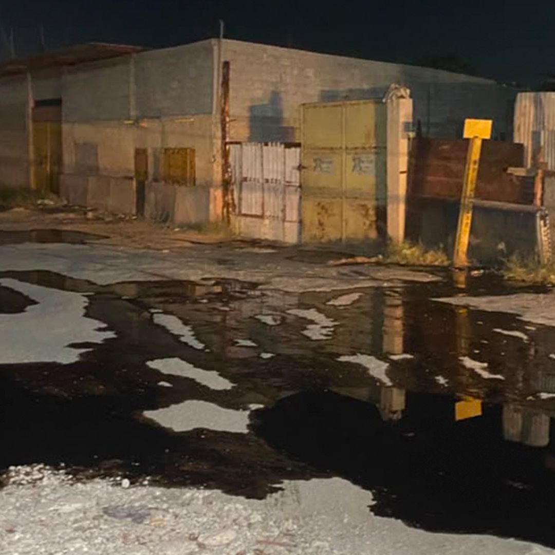 La circulación se restringió en la zona por el riesgo que presentaba para los habitantes
