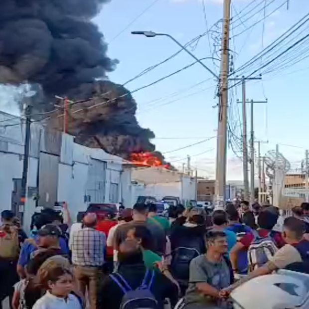 La zona fue acordonada por elementos de Seguridad.