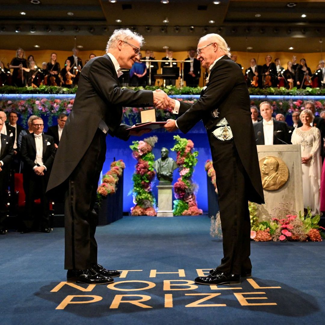 Ceremonia de entrega del Premio Nobel en Estocolmo.