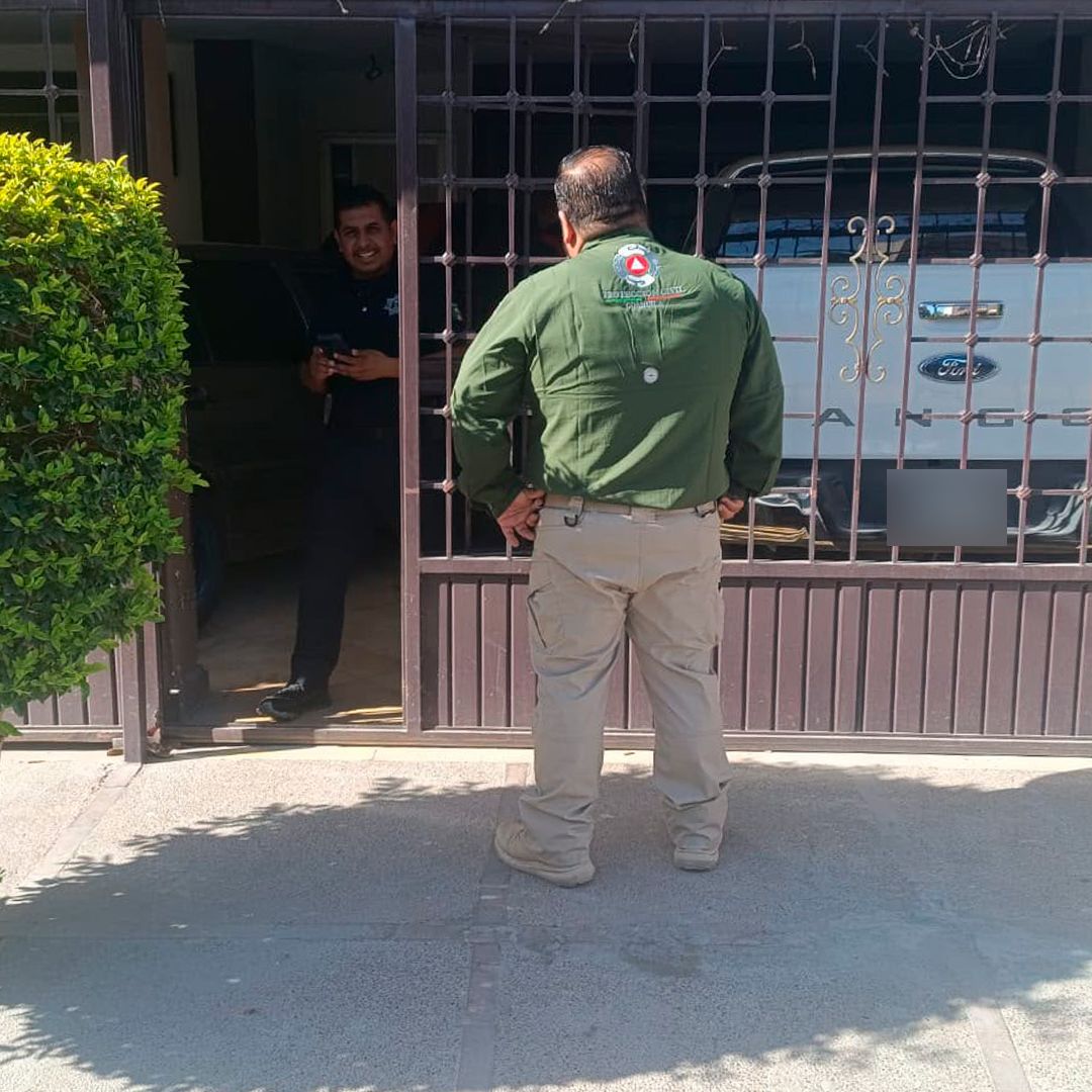 El accidente se registró dentro de un domicilio ubicado en la colonia Las Palmas San Isidro