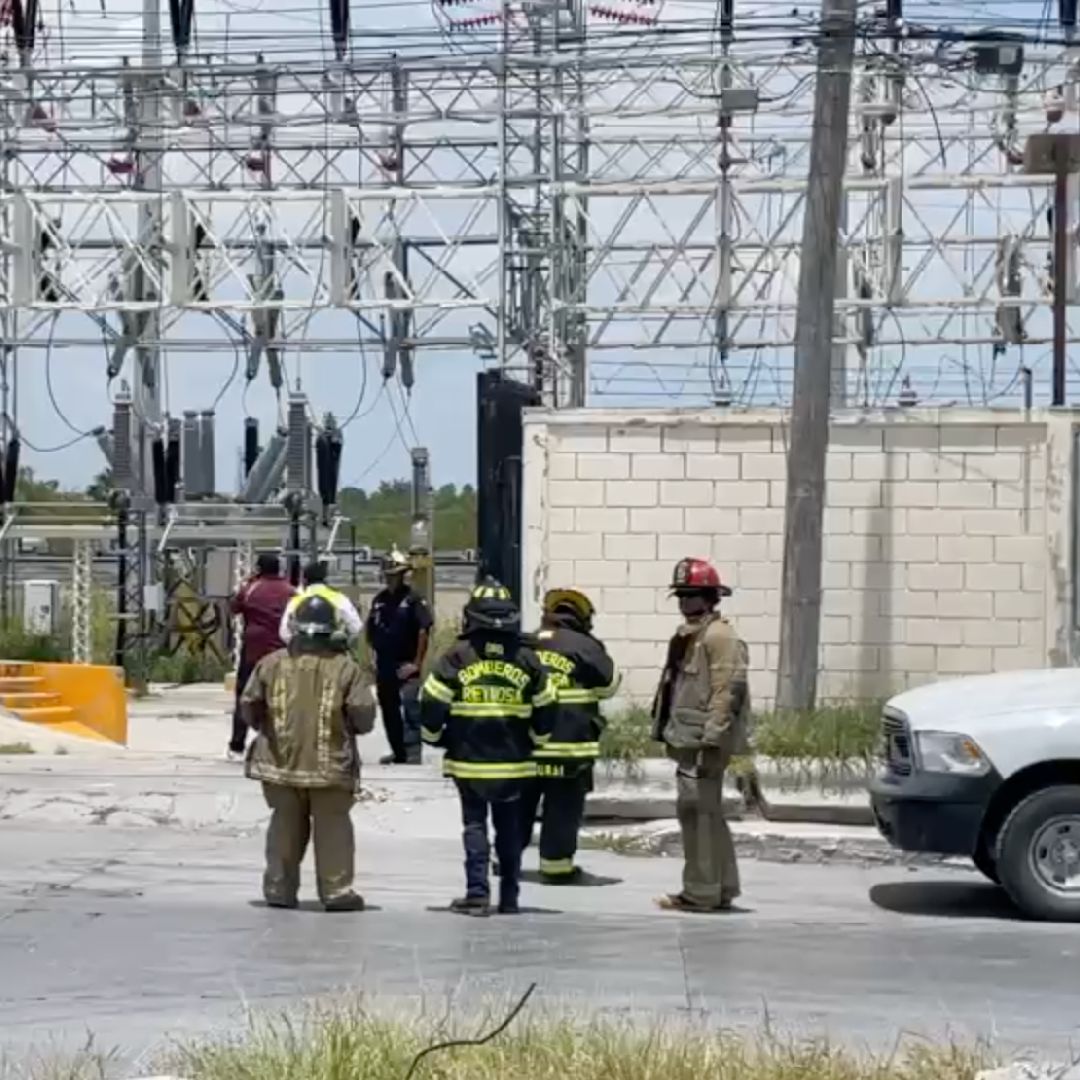 Incendio Subestación de CFE en Reynosa