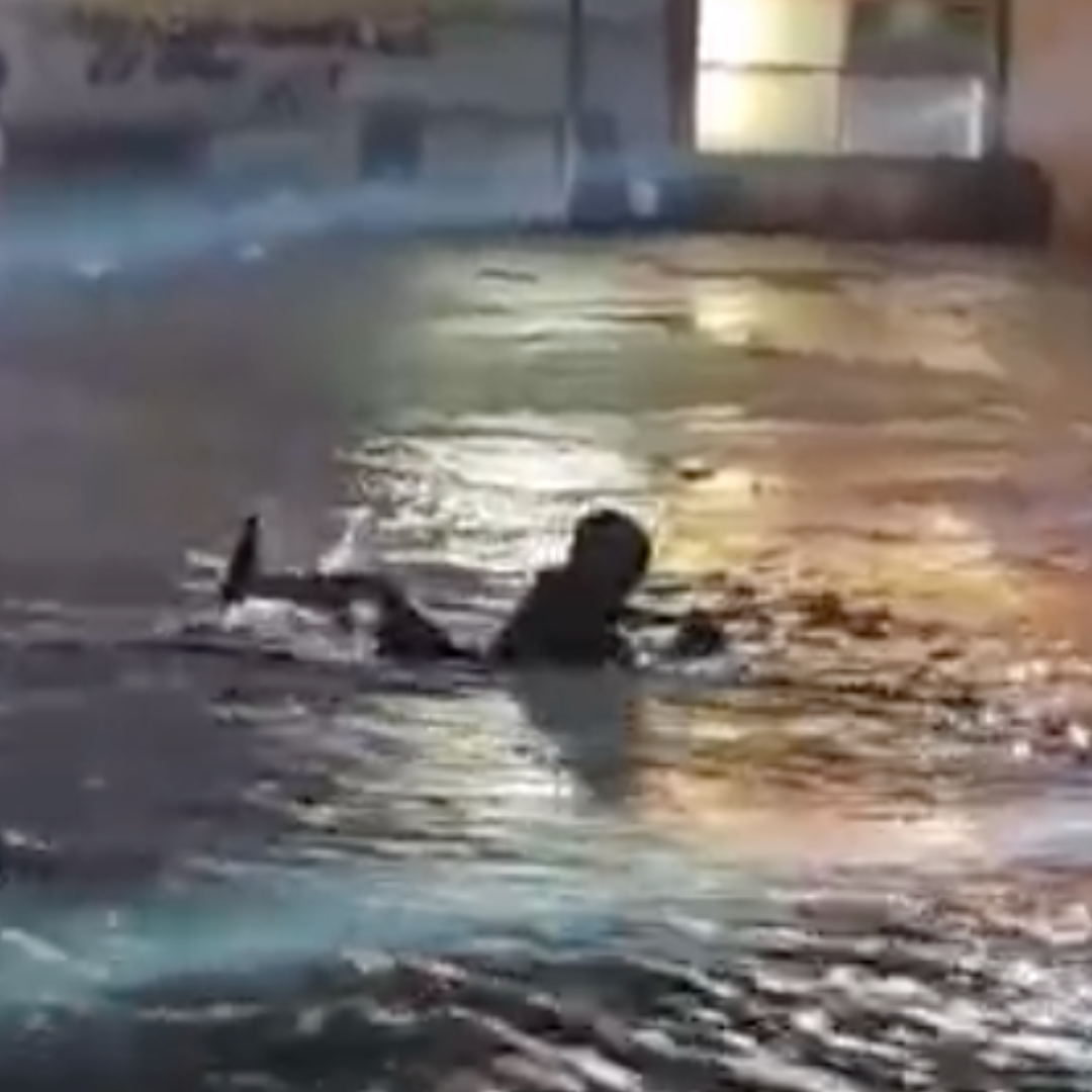 Motociclista es Arrastrado por Arroyo en Avenida de Nogales, Sonora