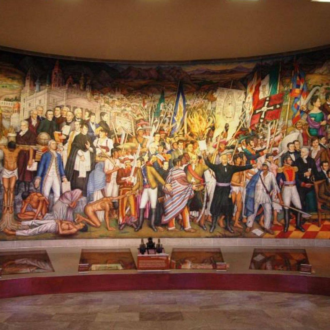 Mural de Juan O'Gorman en el Castillo de Chapultepec.