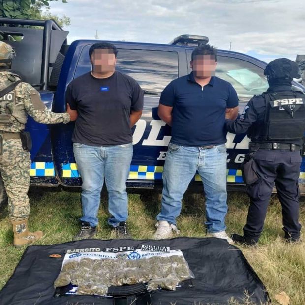 Los detenidos fueron presentados ante las autoridades correspondientes.