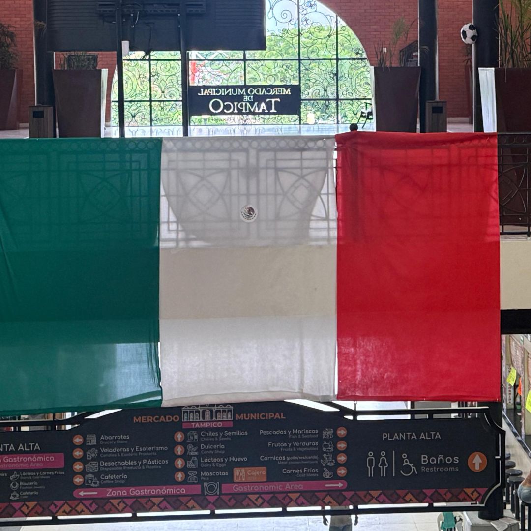 Bandera de México en Tampico