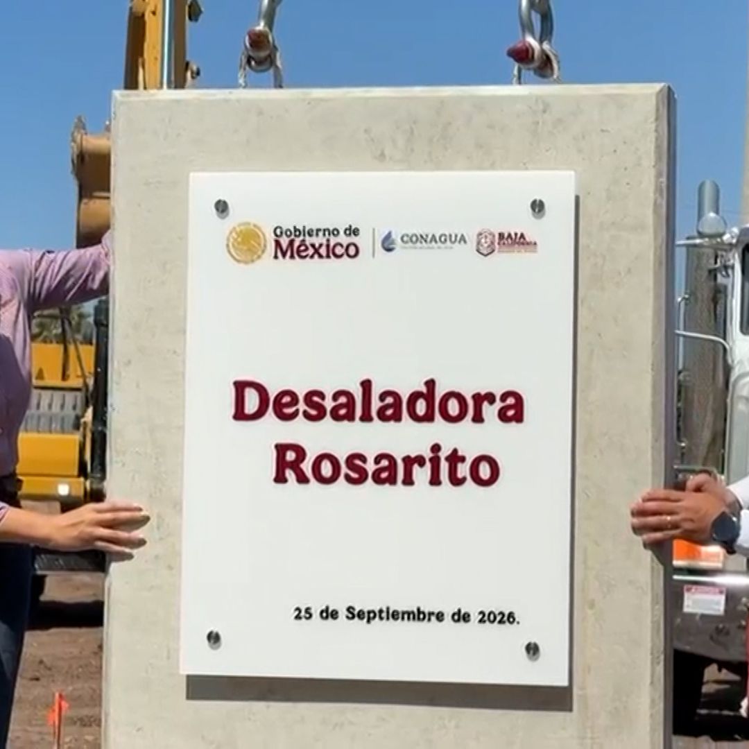 Colocan Primera Piedra de la Planta Desaladora en Rosarito, BC