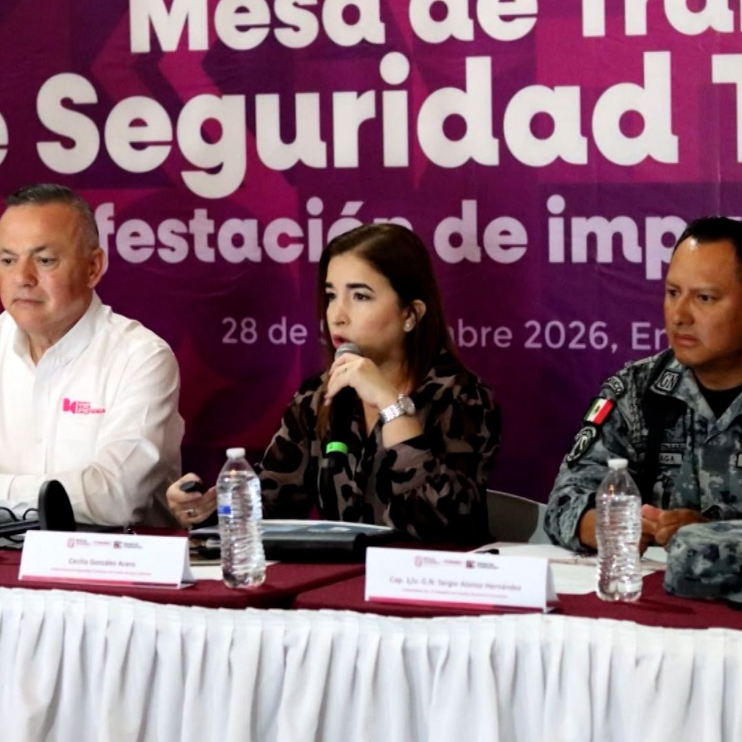 Autoridades y líderes empresariales durante la Mesa de Trabajo de Seguridad Turística en Ensenada