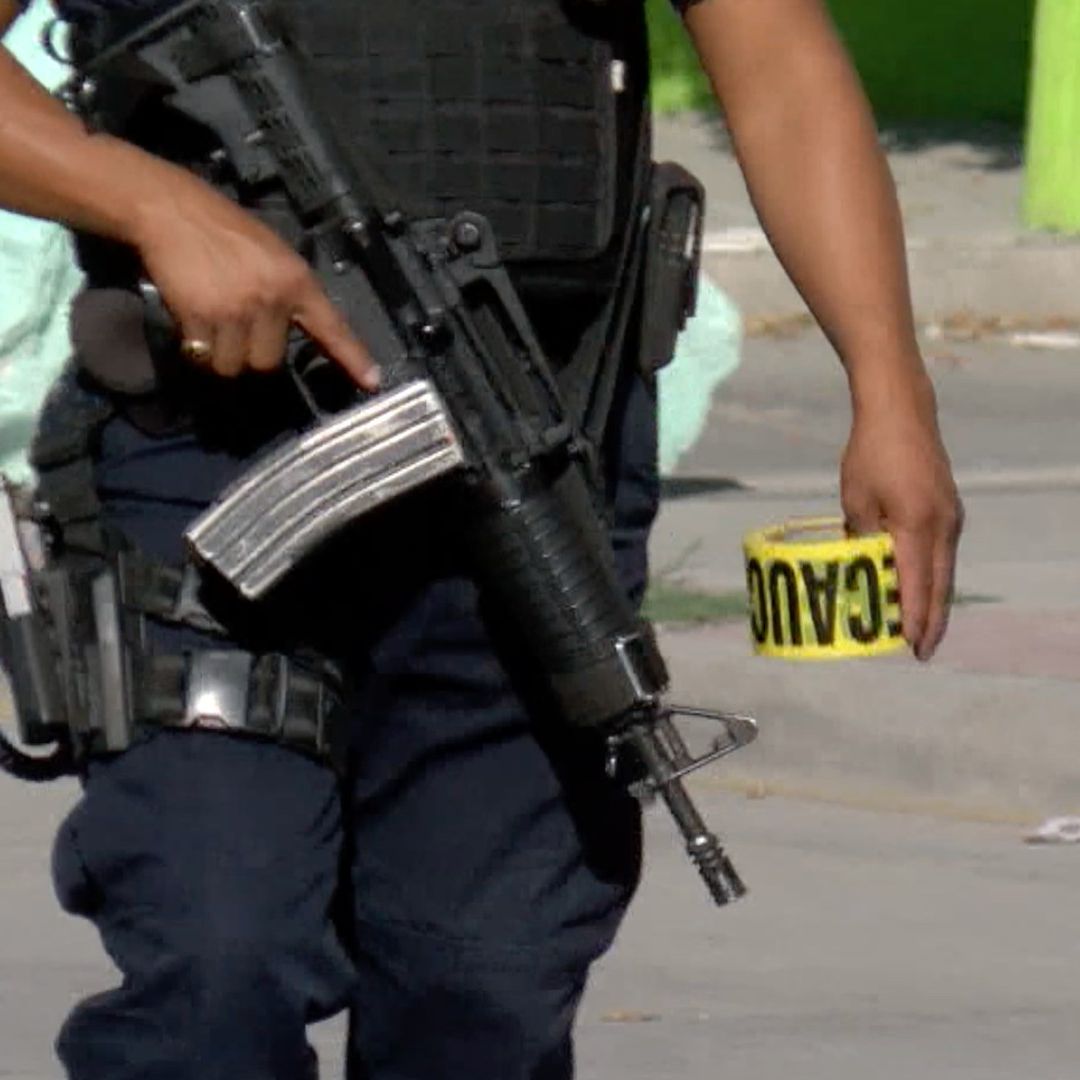 La zona fue acordonada por elementos de Seguridad.