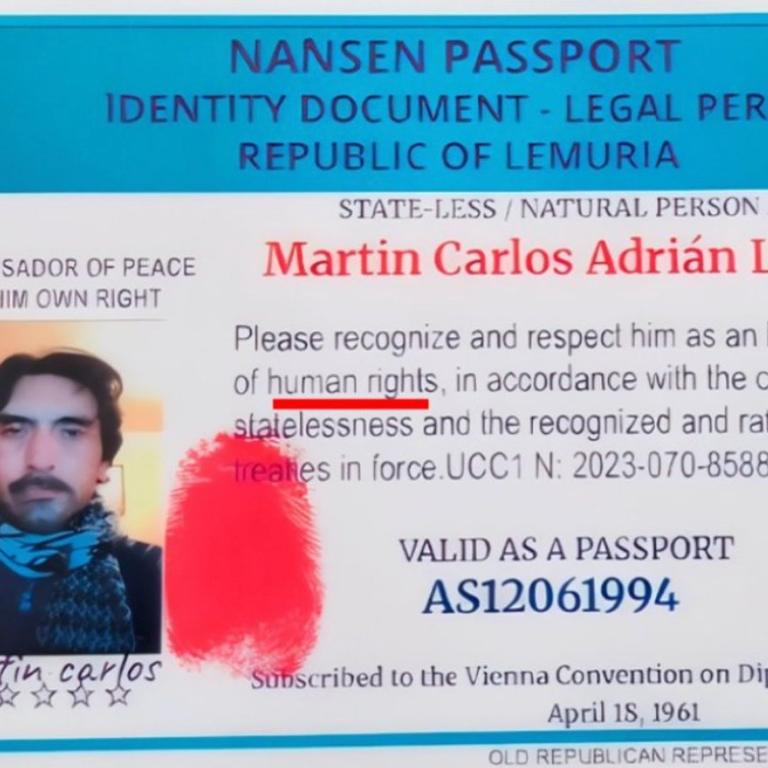 Identificación de República de Lemuria en Chile.