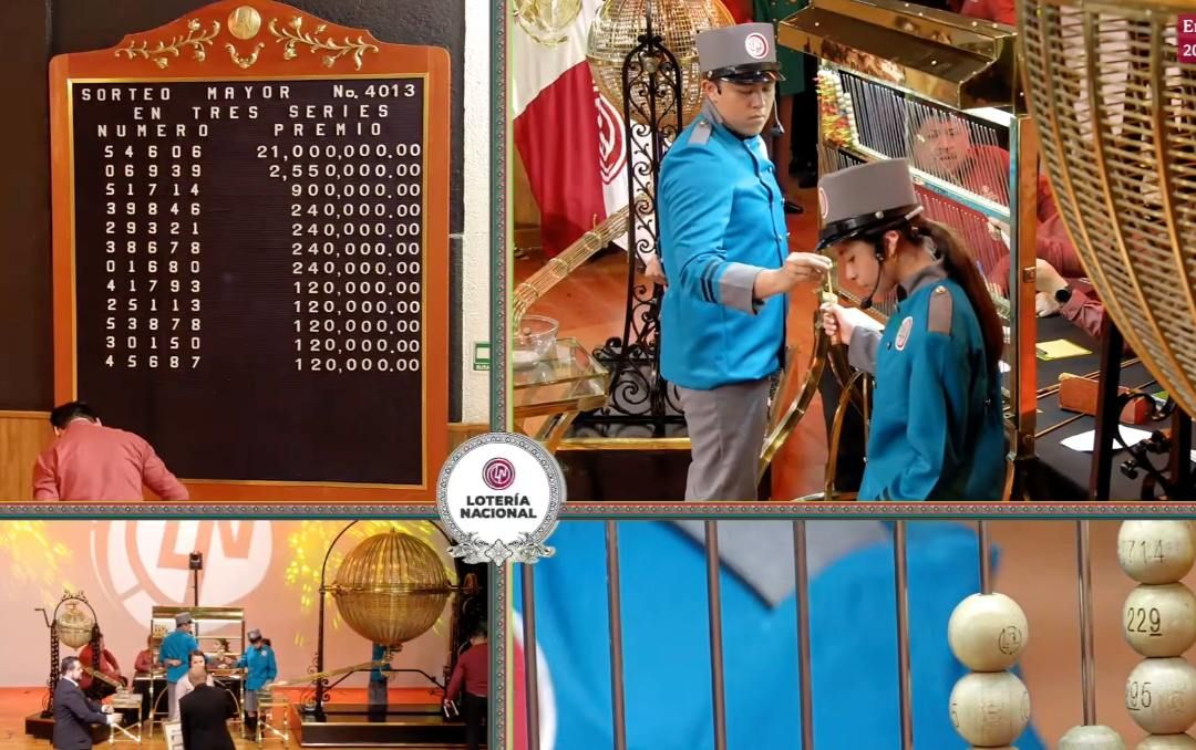 Pizarra con Resultados Lotería Nacional Hoy 26 Mayo 2026. Sorteo Mayor 4013
