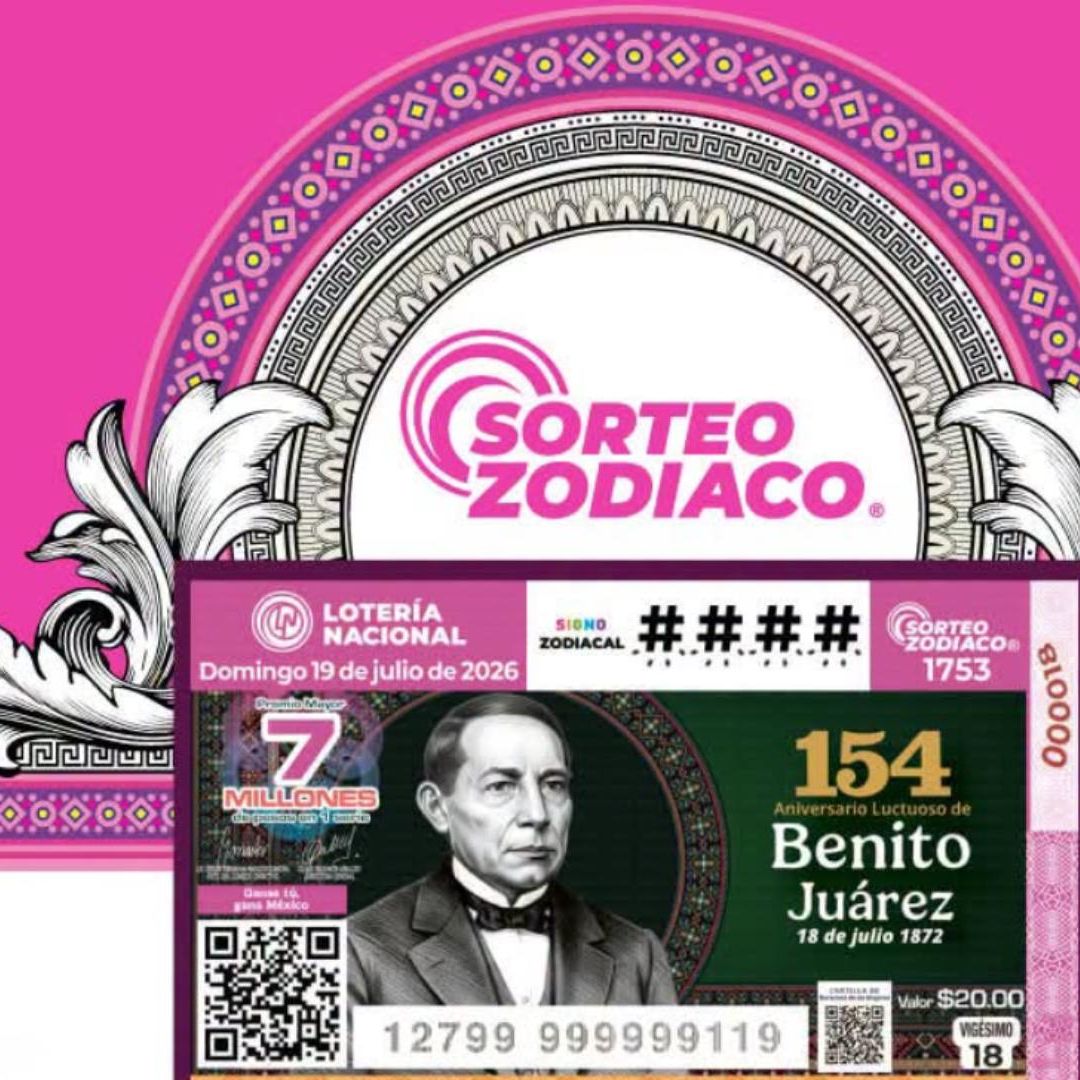 Billete de Lotería Nacional del 19 de Julio 2026