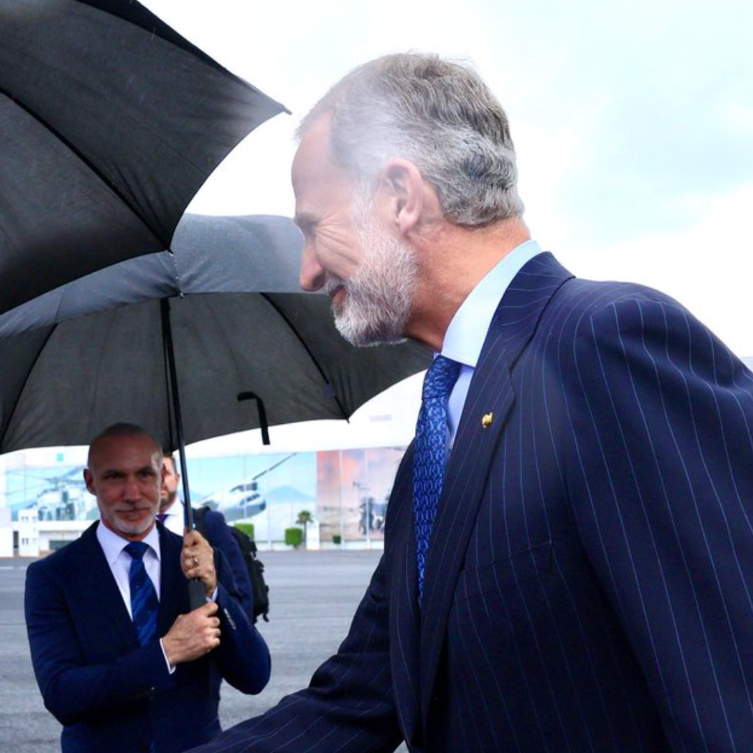Llega Rey de España a Guadalajara por Partido de España vs Uruguay