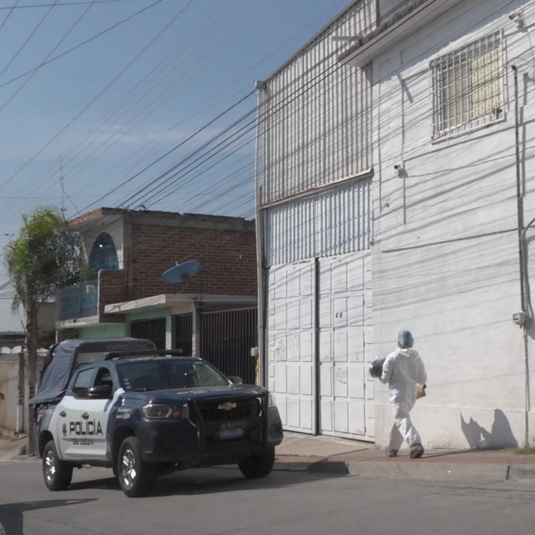 En esta bodega es donde estaban las personas privadas de su libertad.