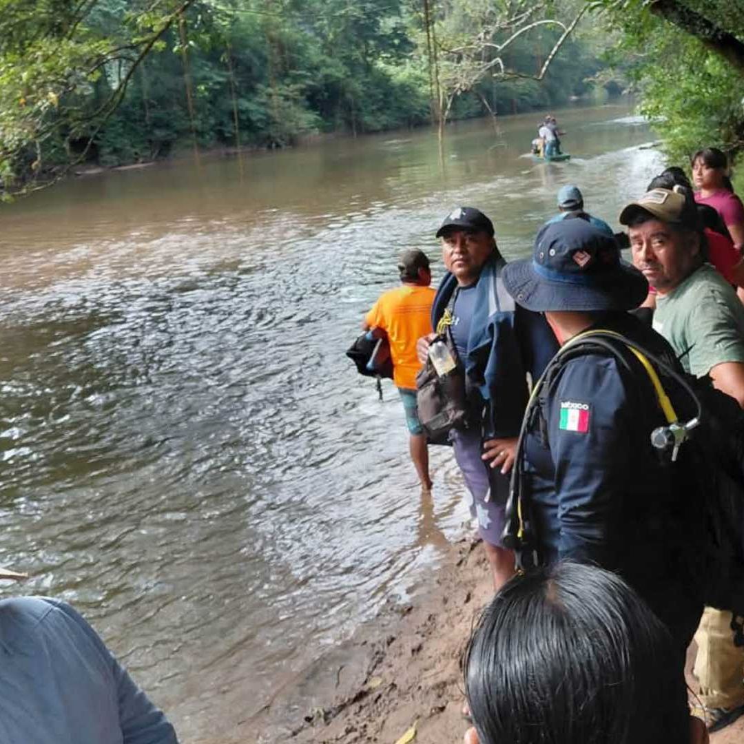 Refuerzan tareas de búsqueda del pescador desaparecido en Uxpanapa