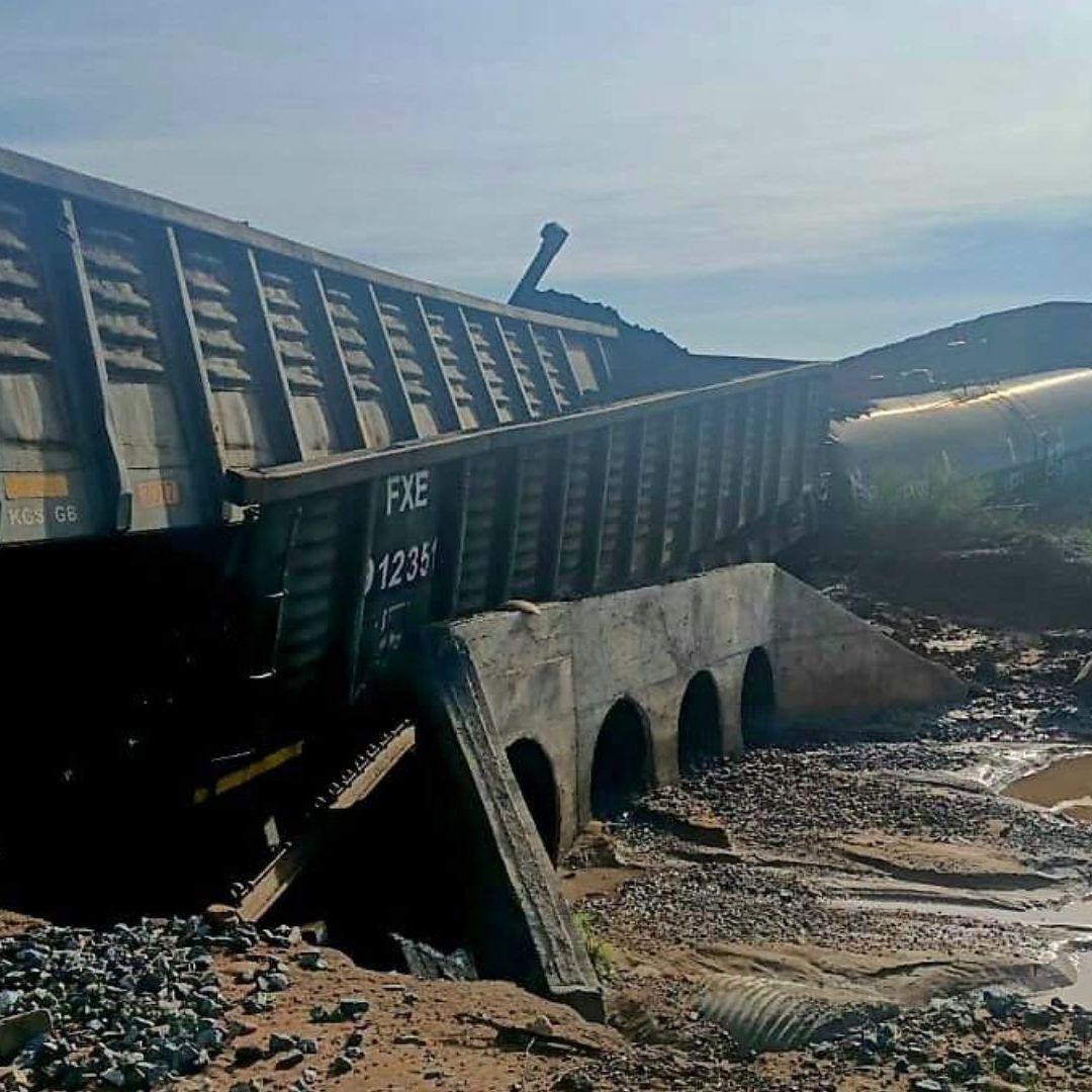 Tren Descarriló en Naco, Sonora