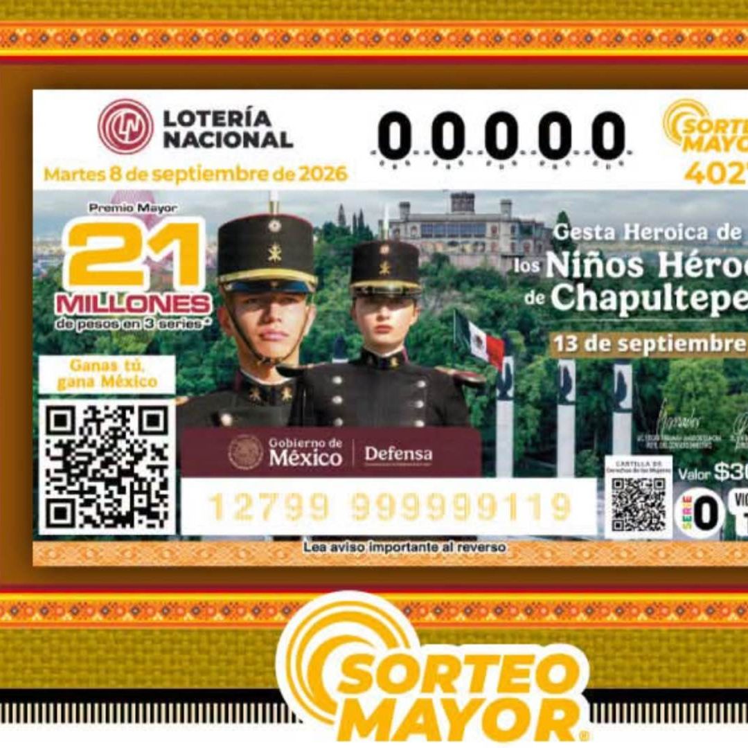 Billete del Sorteo Mayor 4027 de Lotería Nacional.