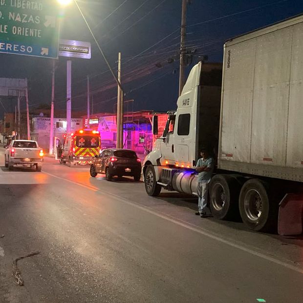 El accidente se registró a la altura del campo militar en la colonia La Amistad