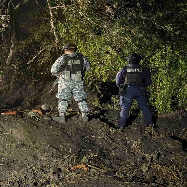 La zona fue resguardada por elementos de Seguridad.