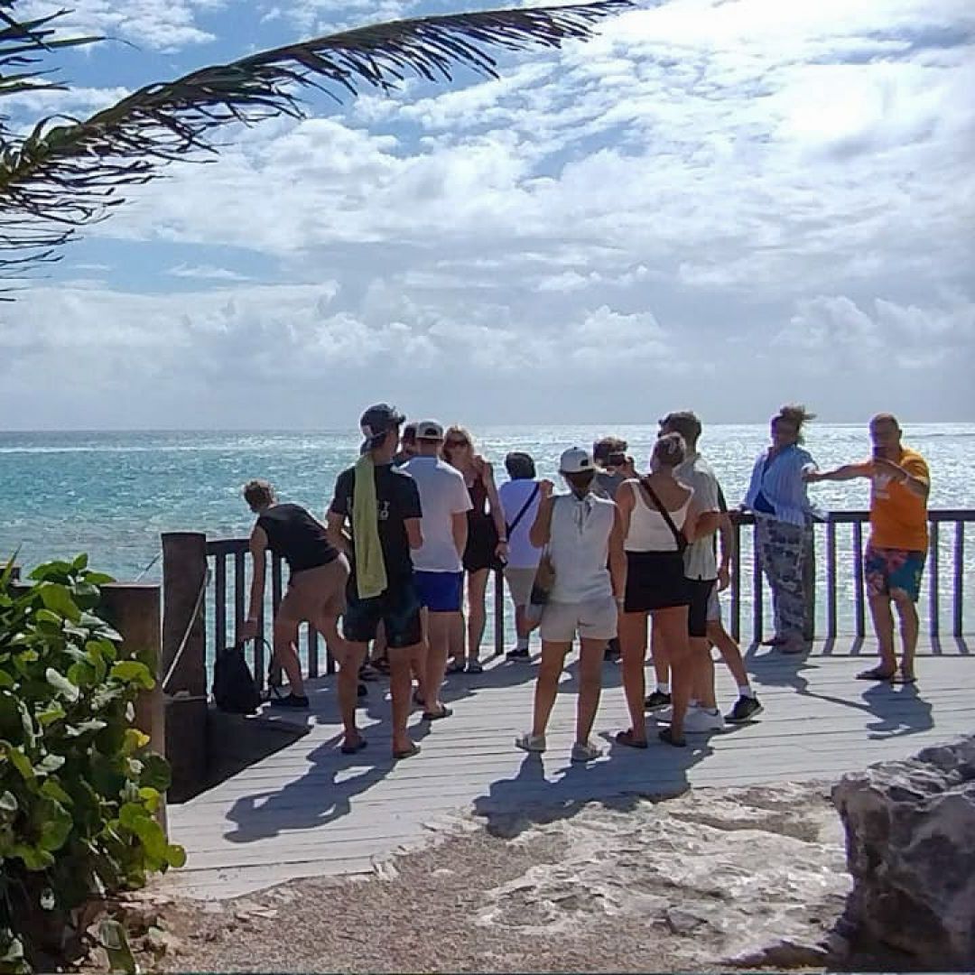 Turistas en Tulum, Quintana Roo