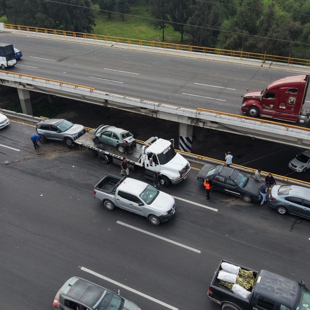 accidente en la Texcoco-Lechería