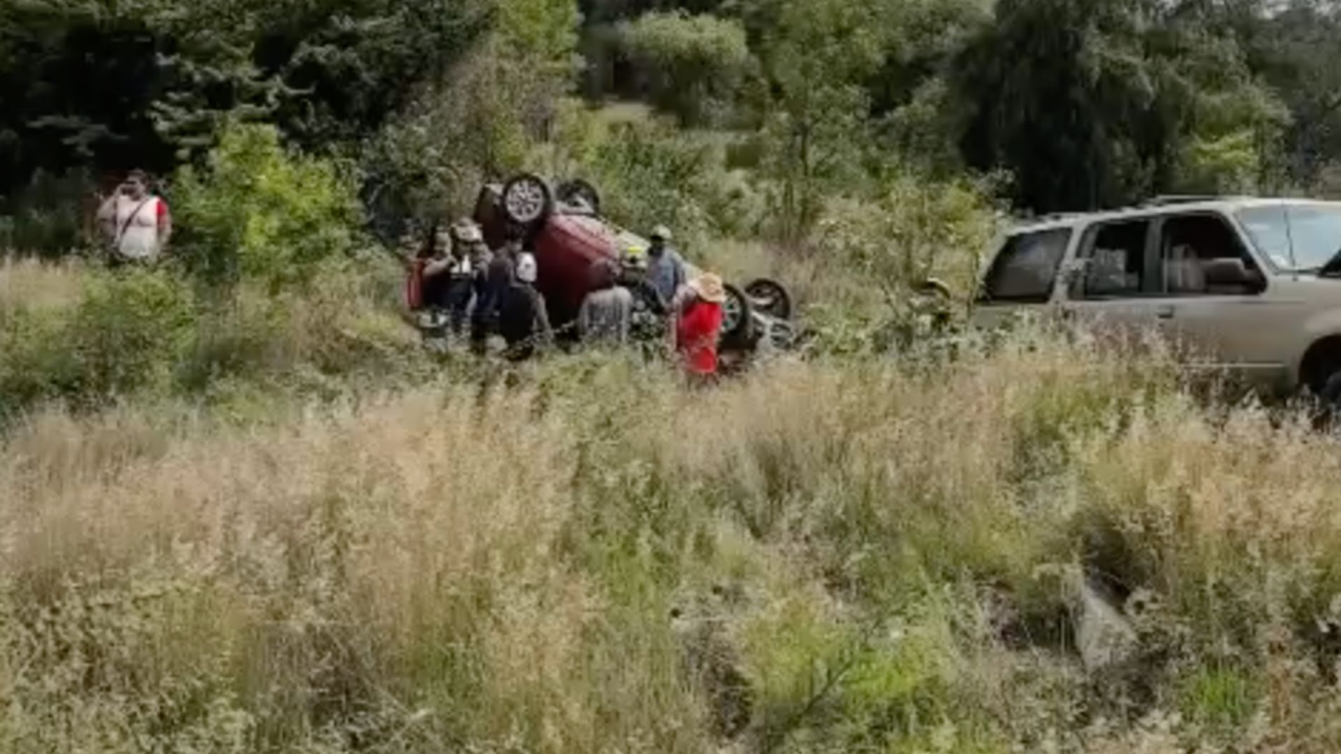 Accidente Choque entre Dos Vehículos Volcadura en Periférico Ecológico Puebla