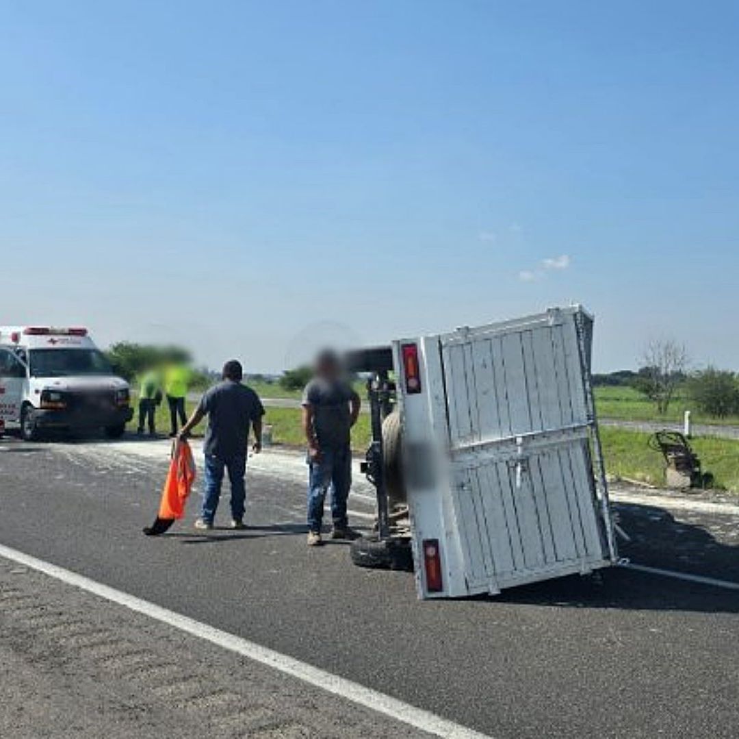 Accidente en la carretera Salamanca-León, en Querétaro, el 20 de julio de 2026. Foto: X @GN_Carreteras