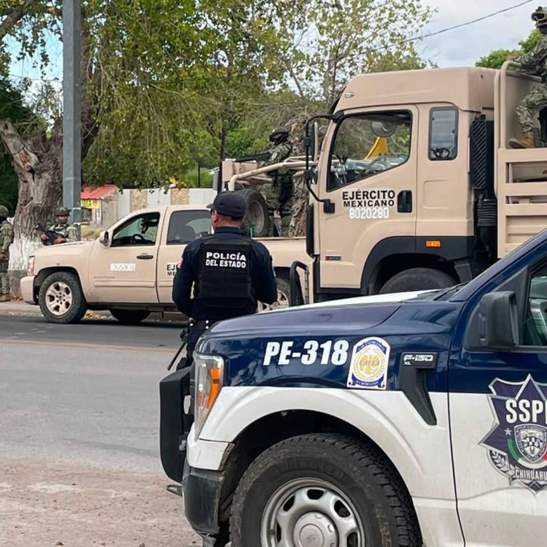 Elementos de la SSPE fueron atacados a balazos durante una persecución en Aldama.