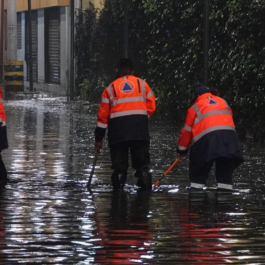 Trabajos por inundación en la CDMX