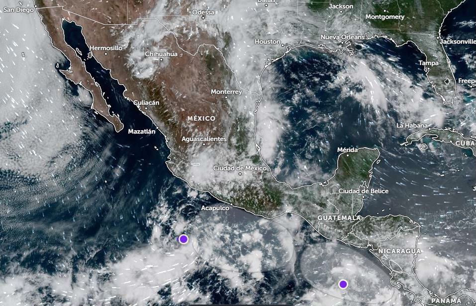Las intensas lluvias se generan por la combinación de humedad en el Golfo de México.