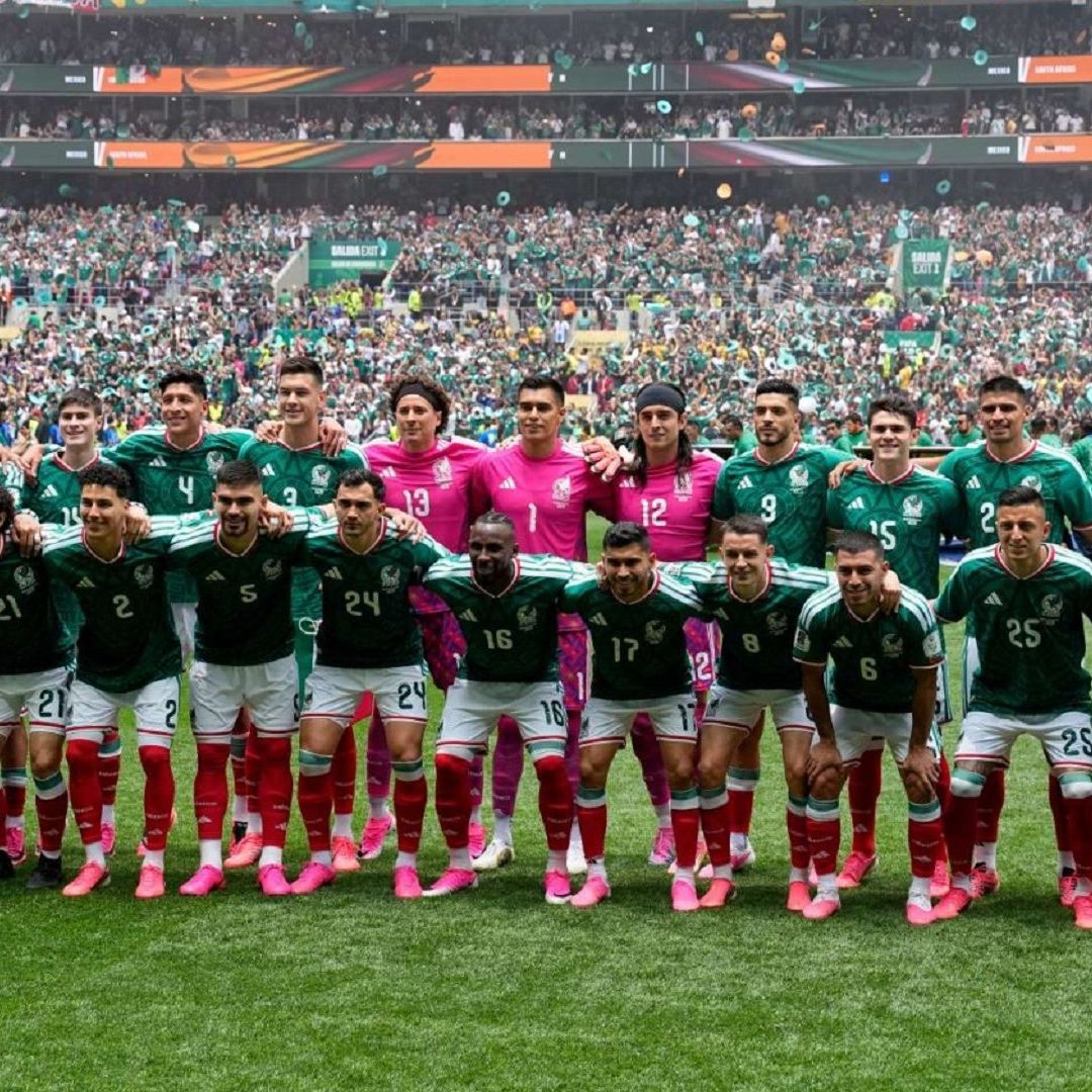 Jugadores de la Selección Mexicana.