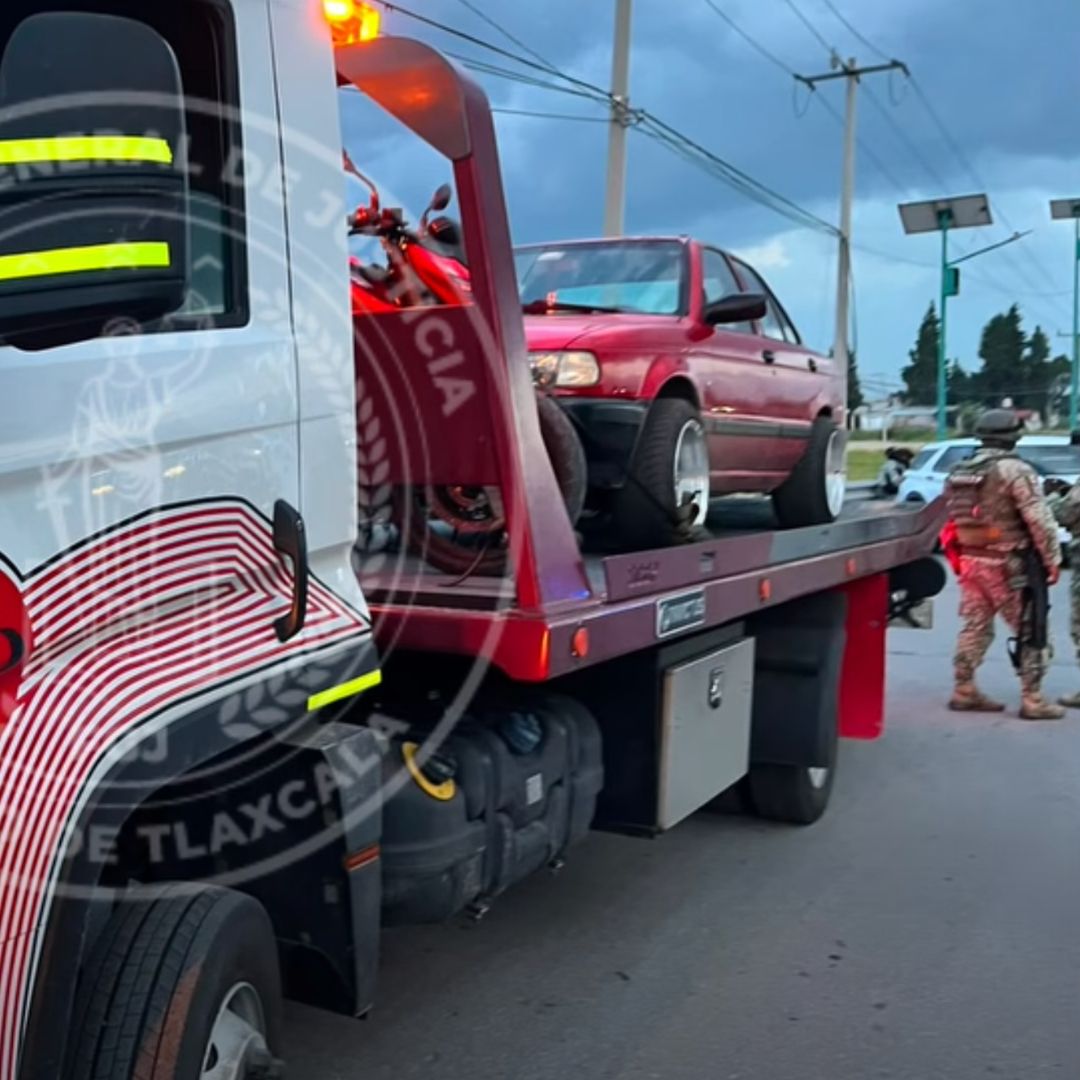 Asegurados Dos Automóviles Una Motocicleta Robados Operativo Tlaxcala