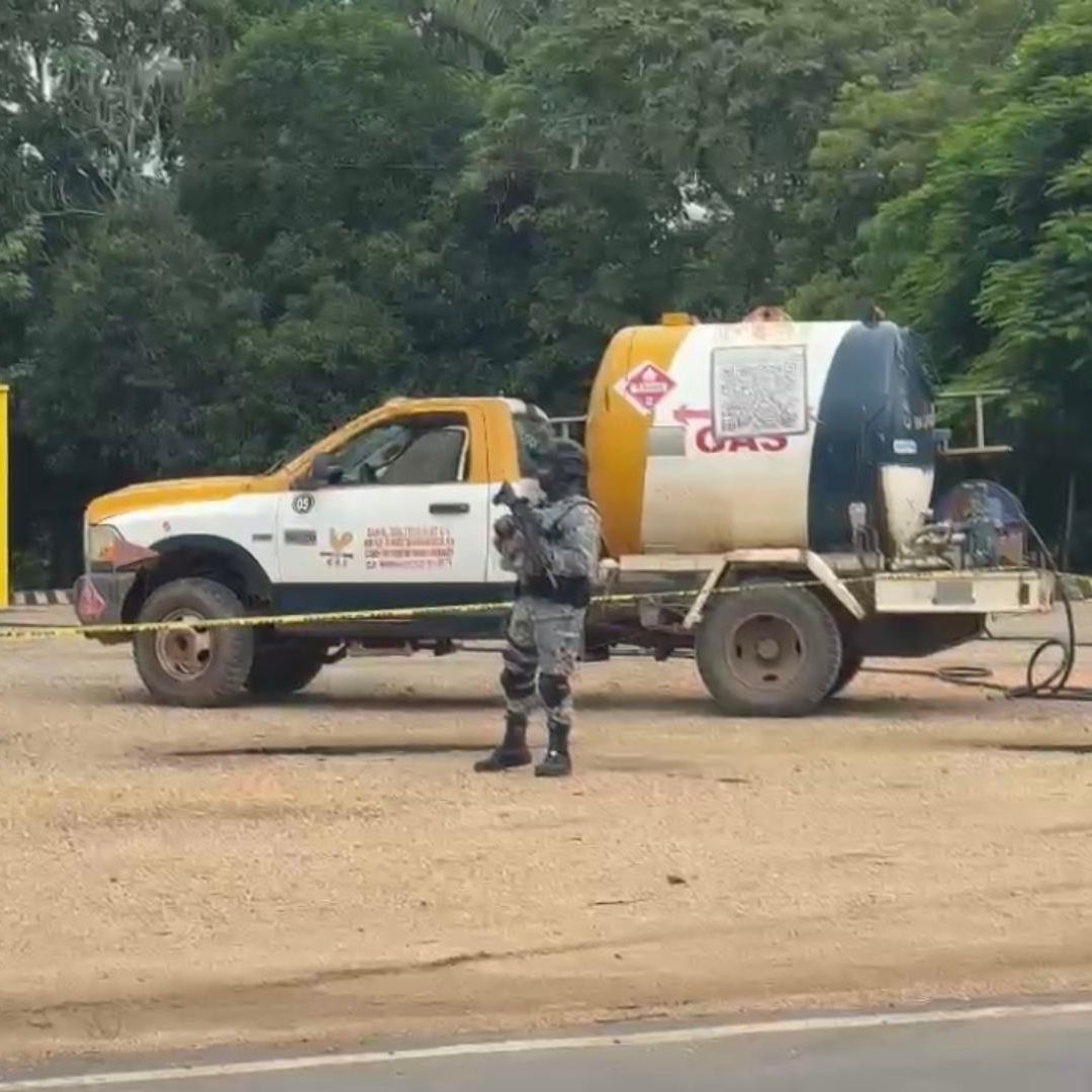 Guardia Nacional asegura gasera presuntamente ilegal en Veracruz