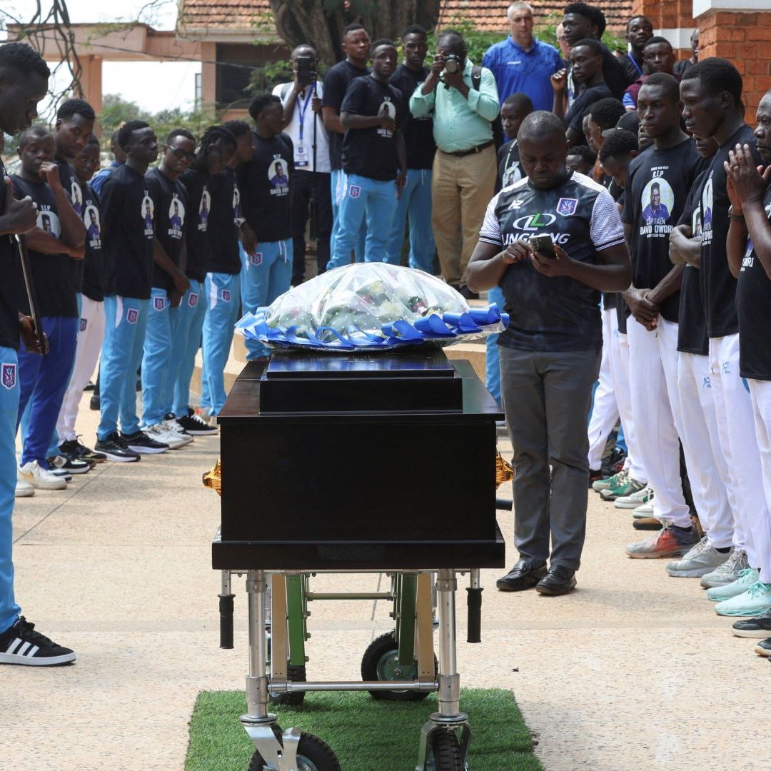 Velorio de David Owori, jugador de la selección de Uganda
