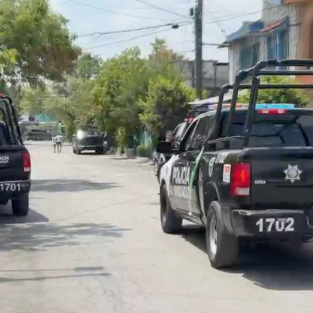 Policía de Apodaca en colonia Noria Norte