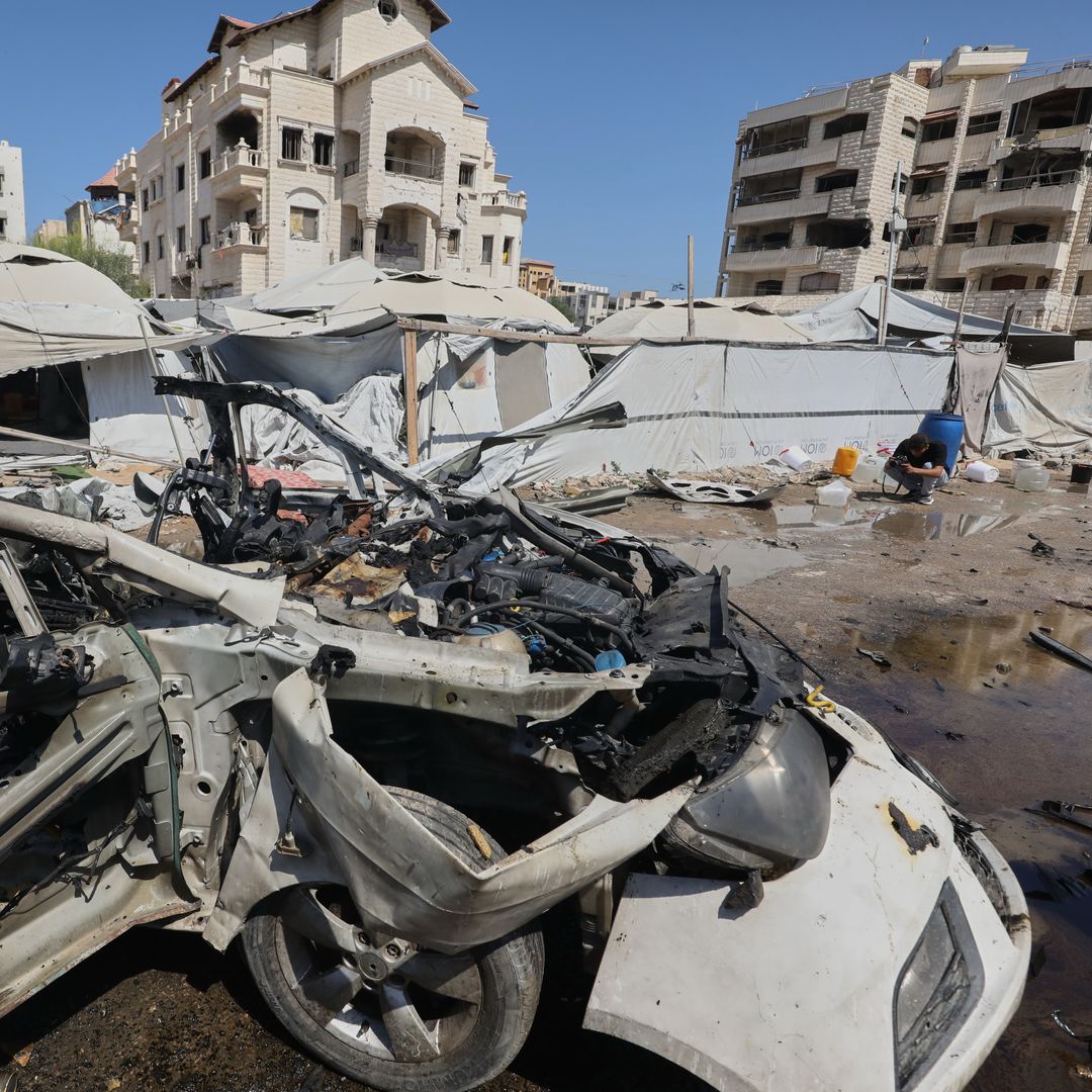auto destruido por ataque israel en Gaza el 1 de septiembre 2026