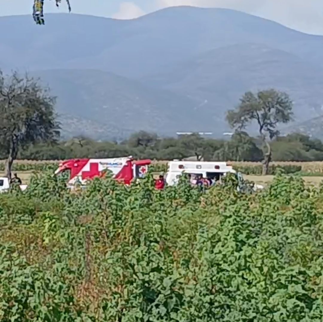 Accidente de campesino con tractor en Tehuacán.