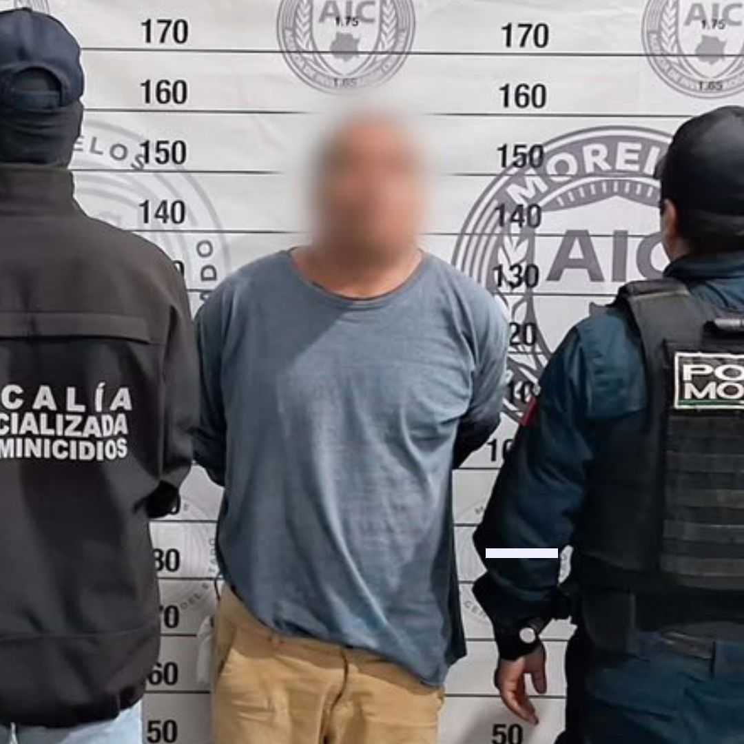 Francisco Javier 'N' luego de ser detenido.