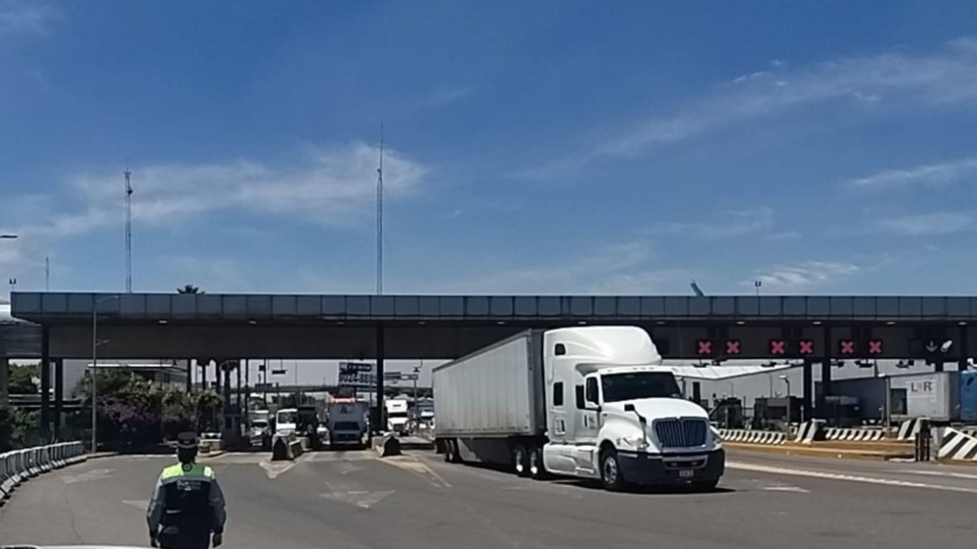 Vista de la caseta de cobro de Tepotzotlán, en la México-Querétaro
