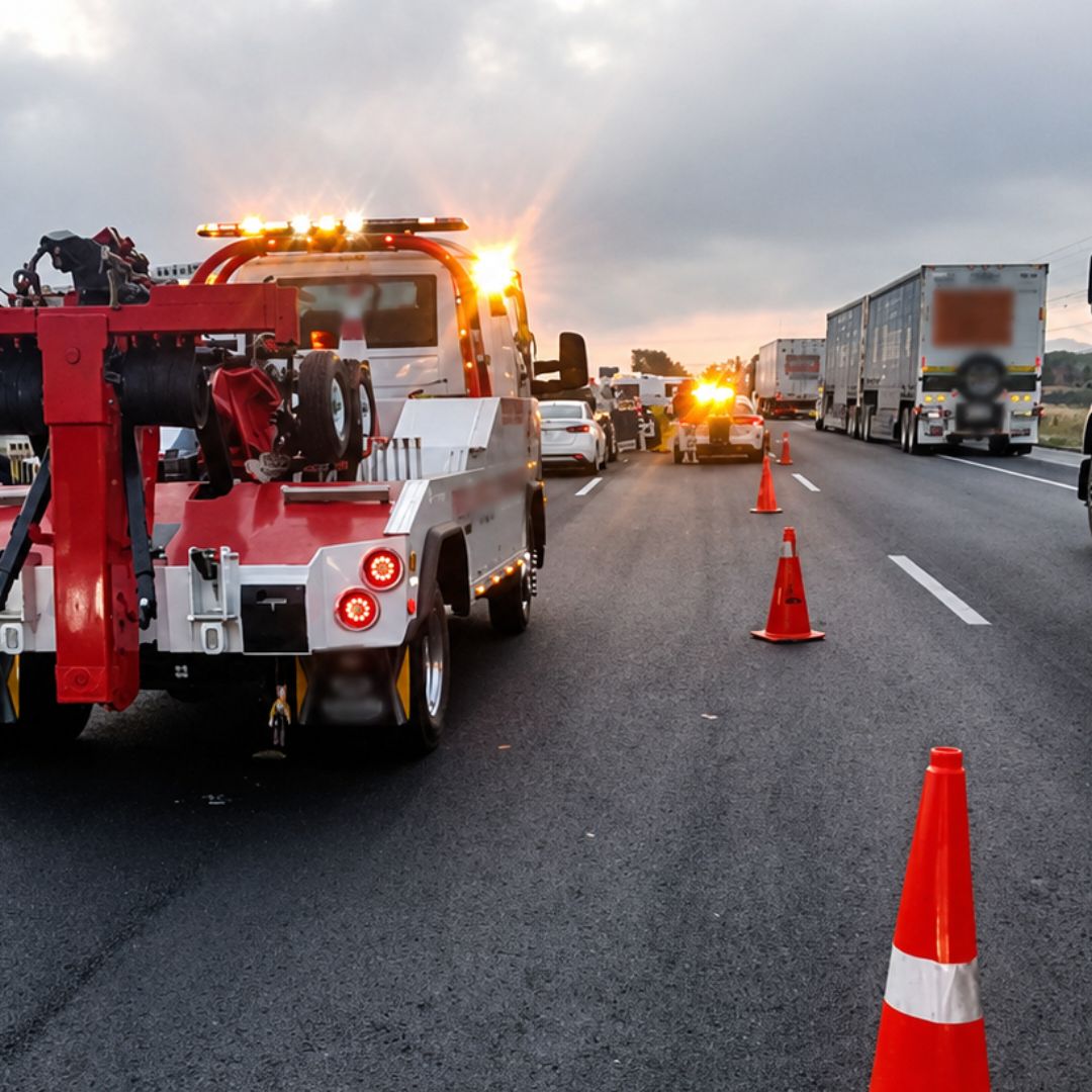 Tránsito detenido en la autopista México-Querétaro tras un accidente vial