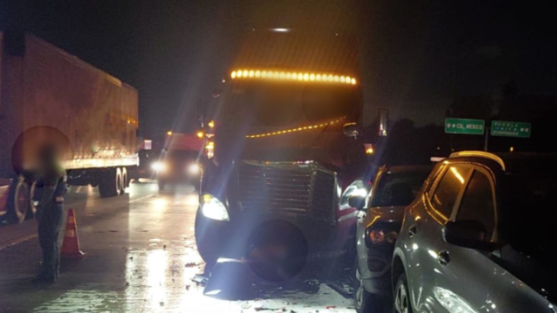Accidente en la autopista México-Querétaro