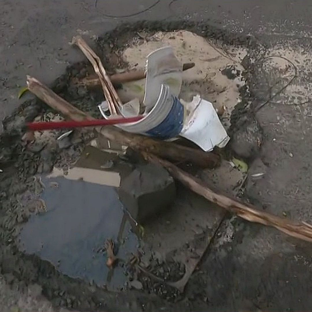 Bache en la colonia Narvarte Poniente. Foto: Captura de pantalla